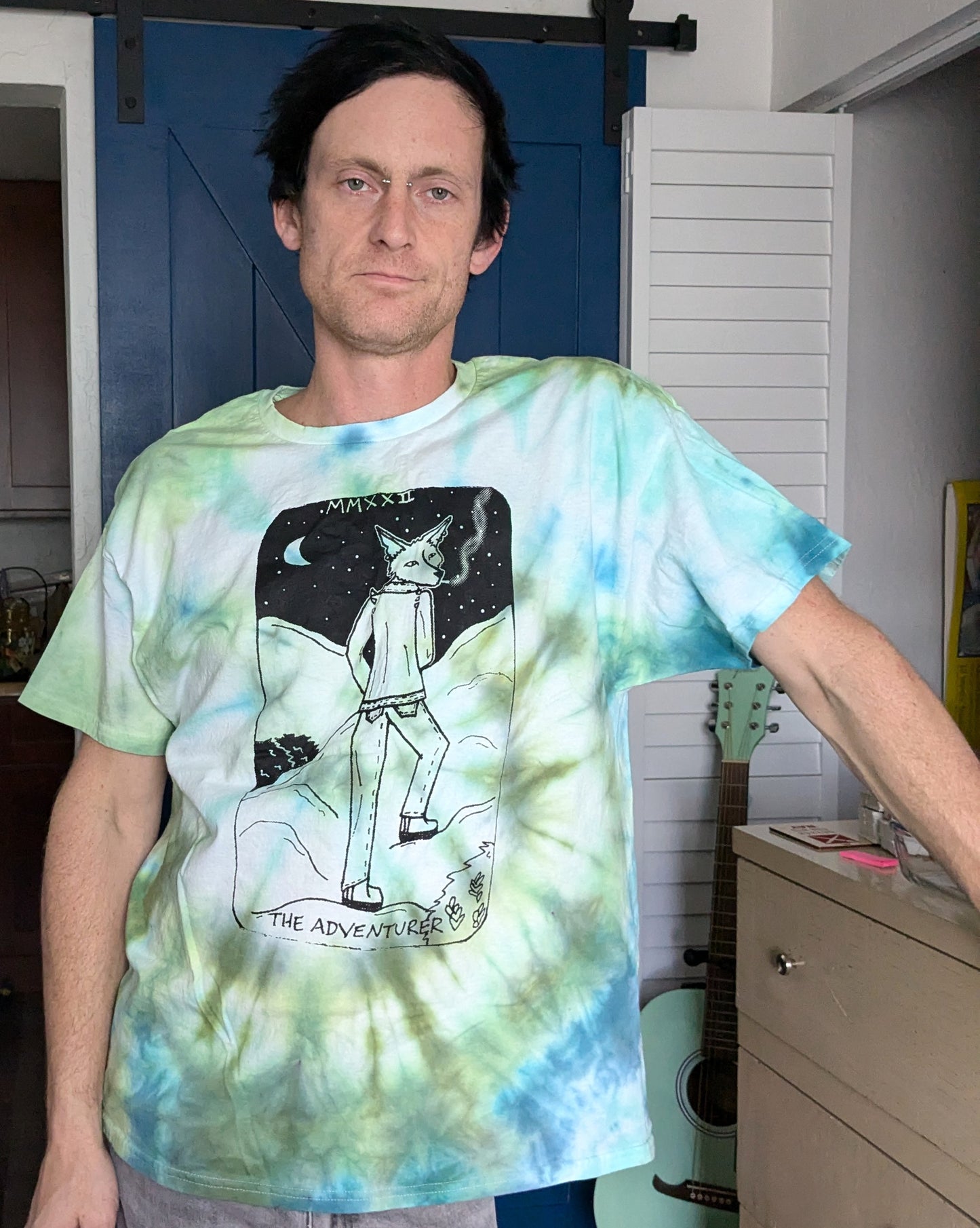 The Adventurer Tarot Inspired Tie-Dye T-Shirt