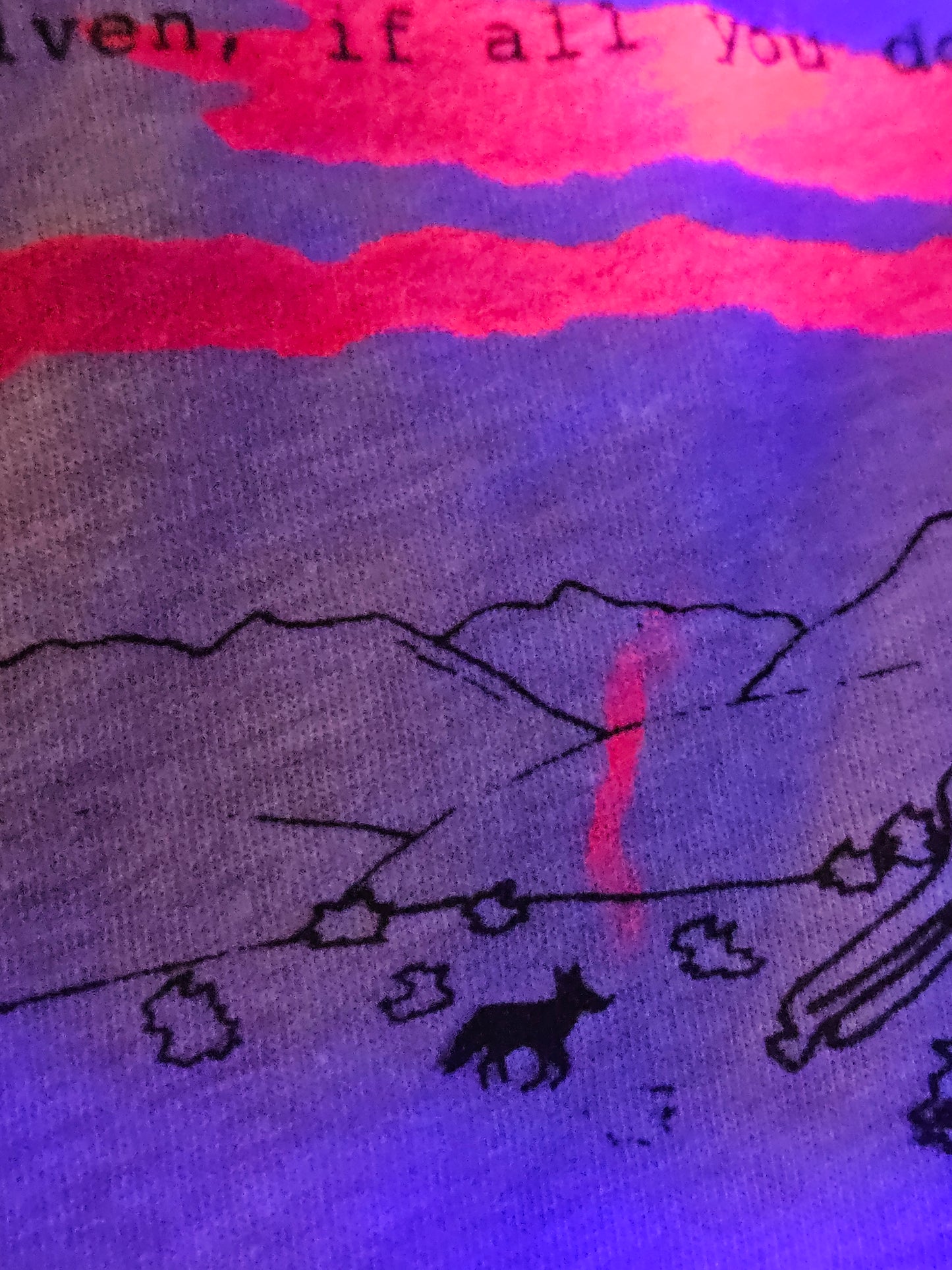 Ends of the Earth UV Reactive Crop Top