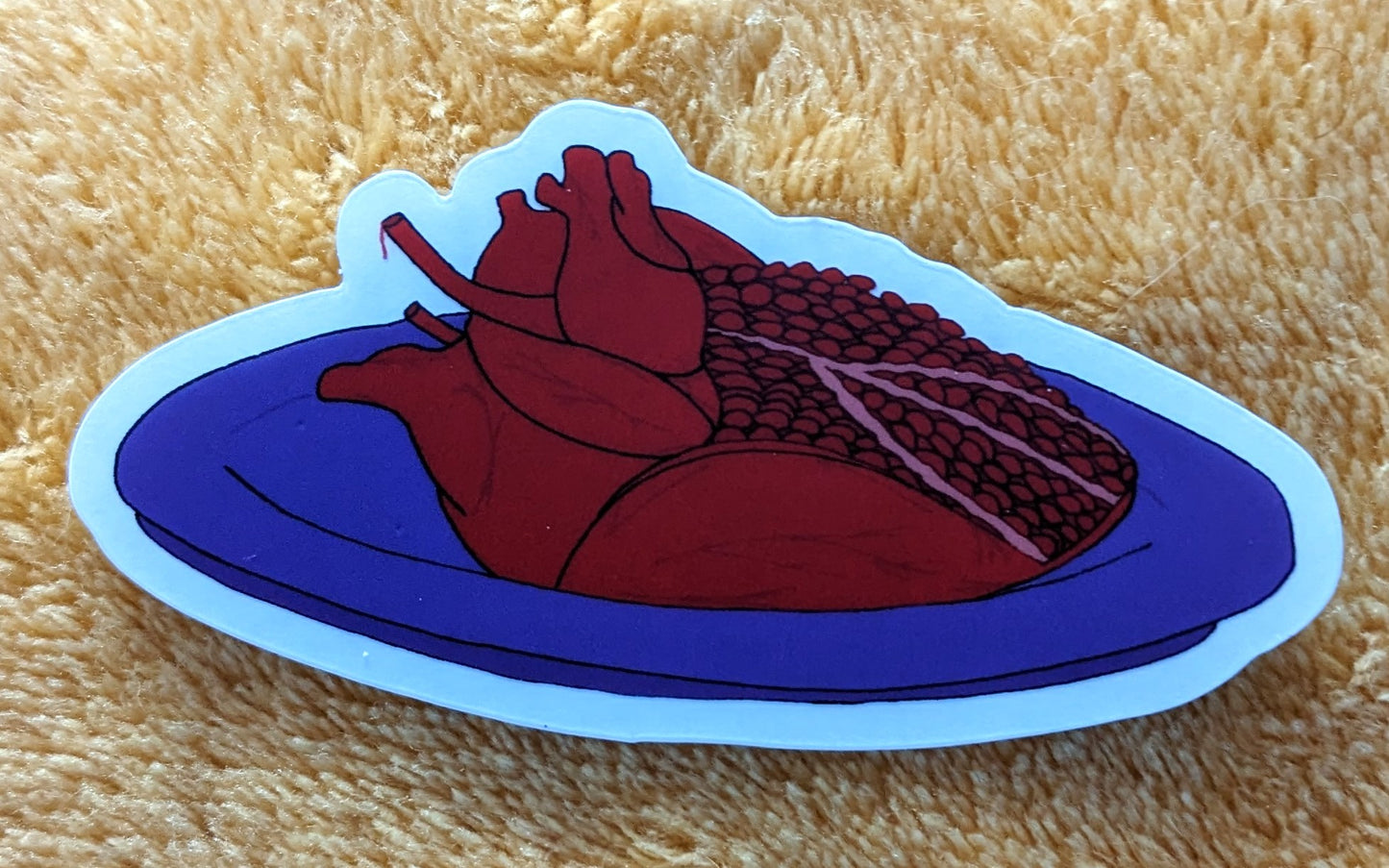 Eat Your Heart Out Clear Vinyl Sticker