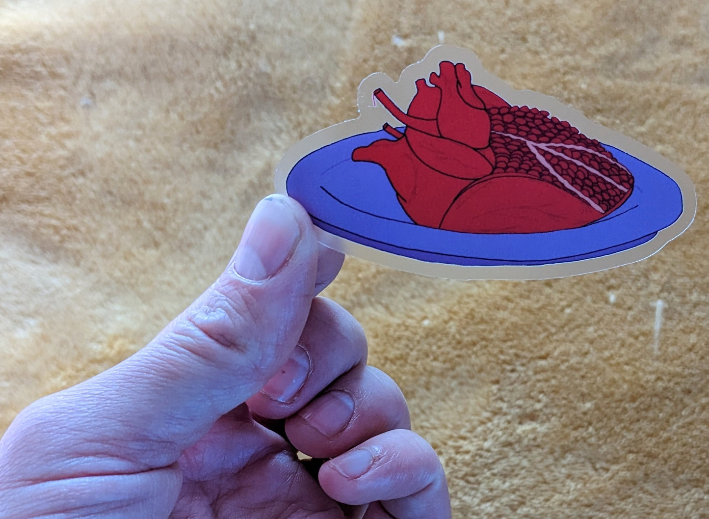 Eat Your Heart Out Clear Vinyl Sticker