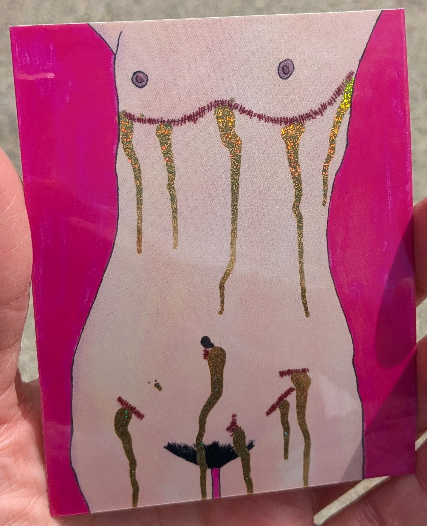 Ichor Holographic Glitter Vinyl Sticker