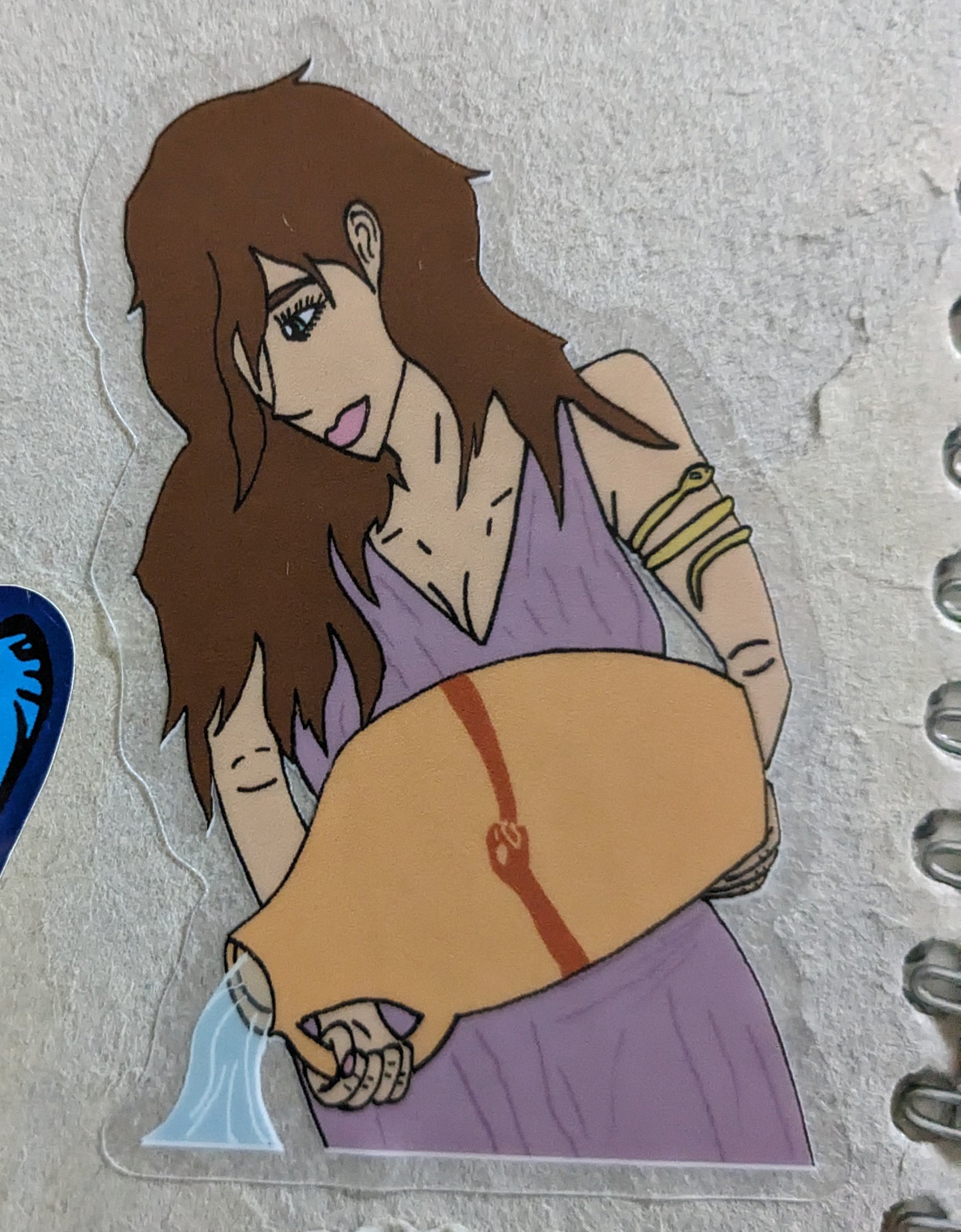 Amphora Maiden Clear Vinyl Sticker