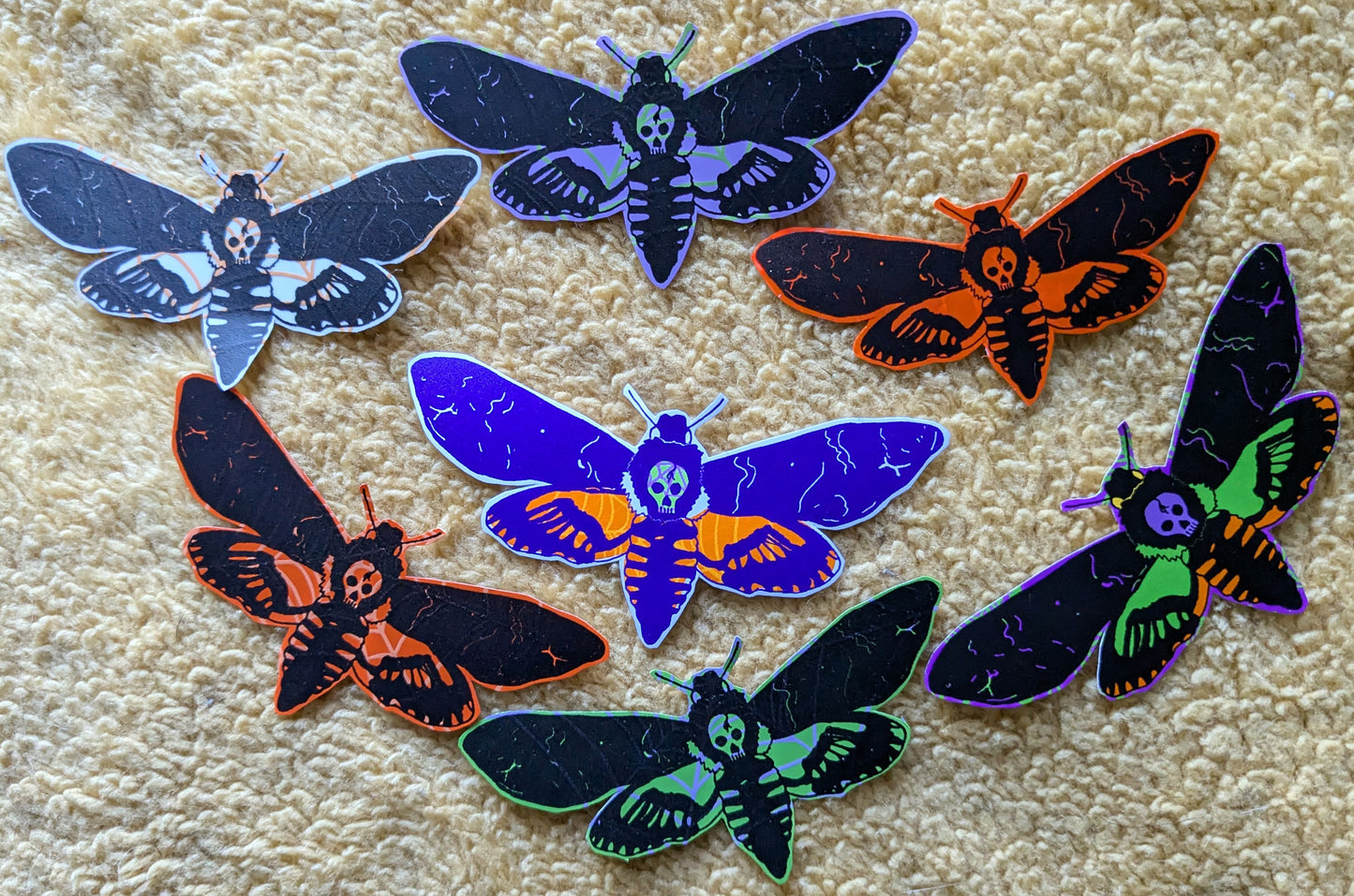 Deathshead Hawk Moth Vinyl Sticker