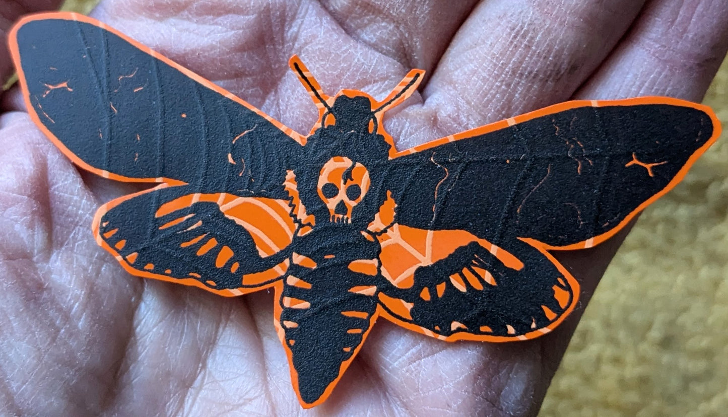 Deathshead Hawk Moth Vinyl Sticker