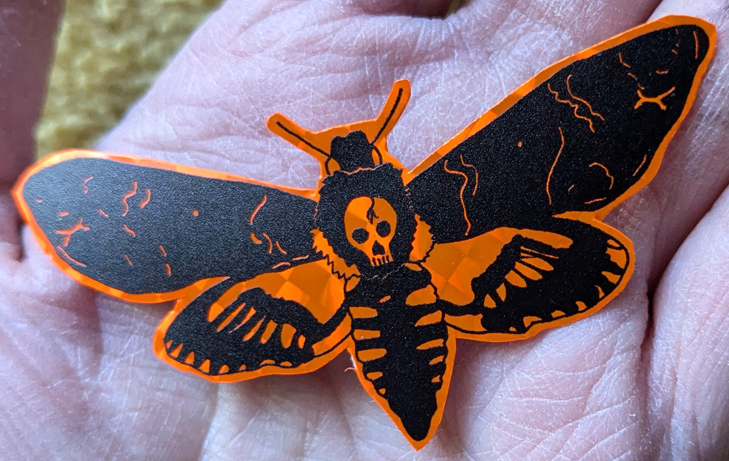 Deathshead Hawk Moth Vinyl Sticker