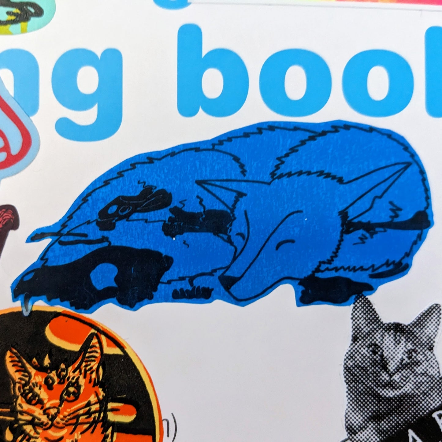 On Being a Coyote Stained Glass Vinyl Sticker