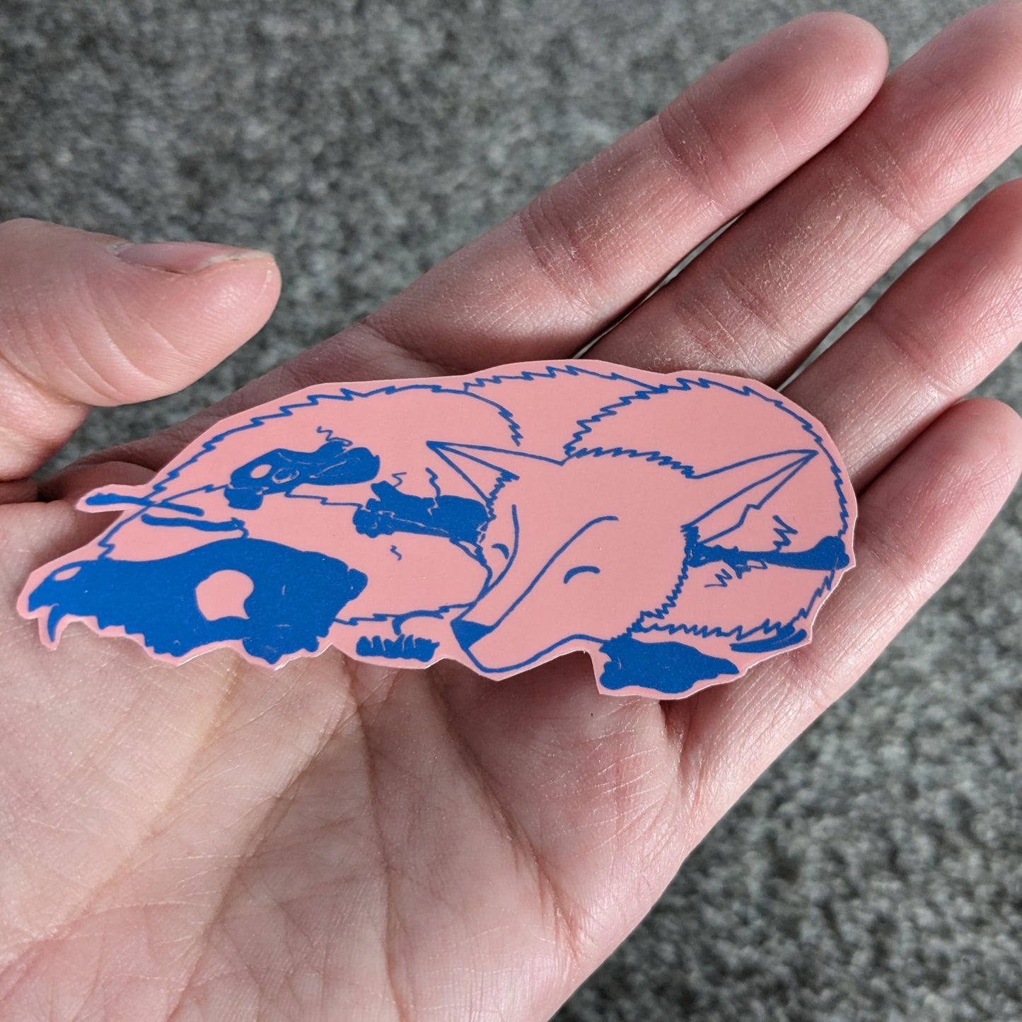 On Being a Coyote Stained Glass Vinyl Sticker