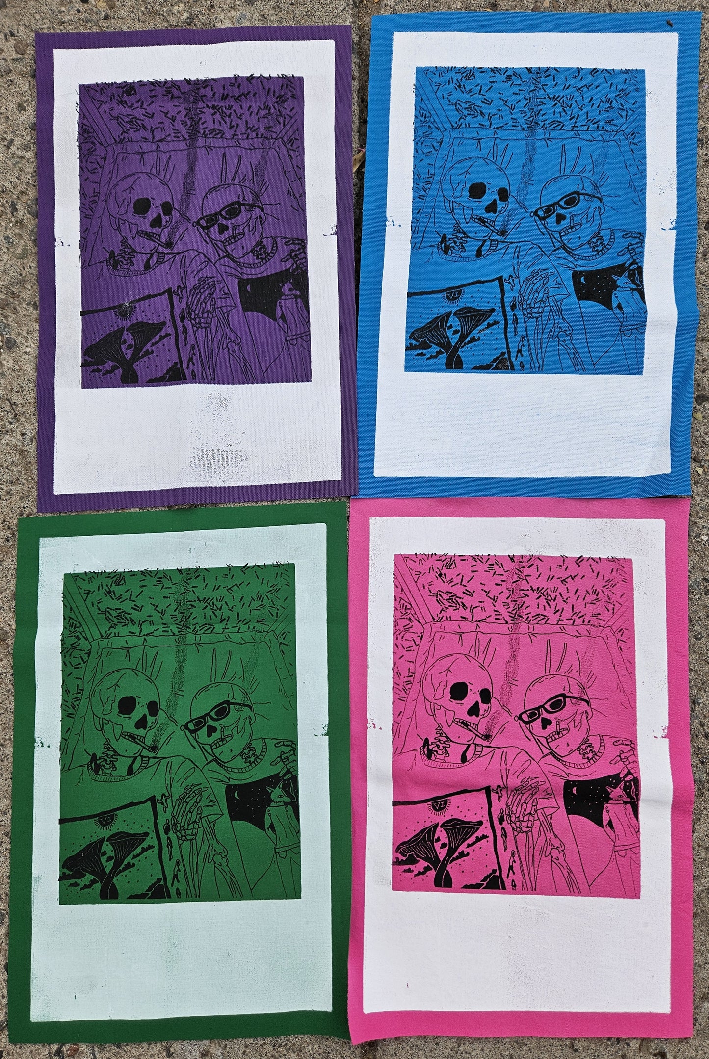 Nailed: Skeleton Polaroid Back Patch