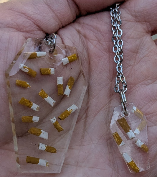 Nailed: Resin Coffin Necklace