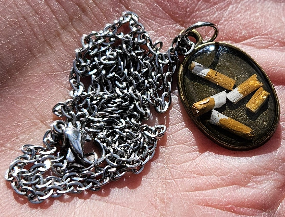 Nailed: Small Ashtray Necklace by Megan McLeroy