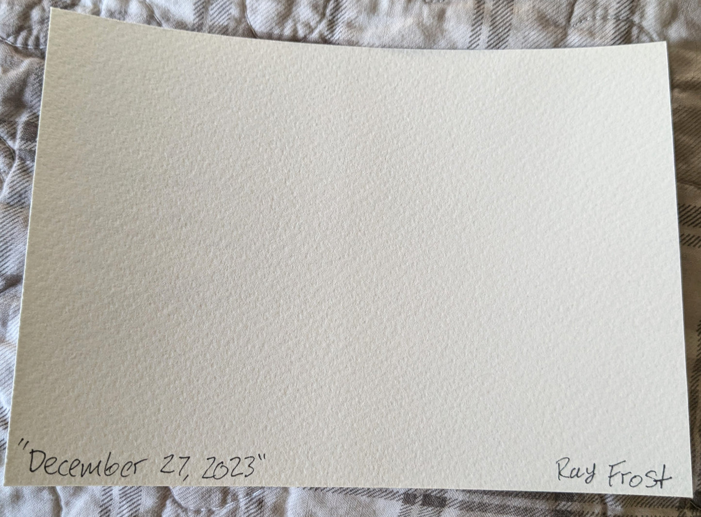 December 27, 2023 Fine Art Giclee Print