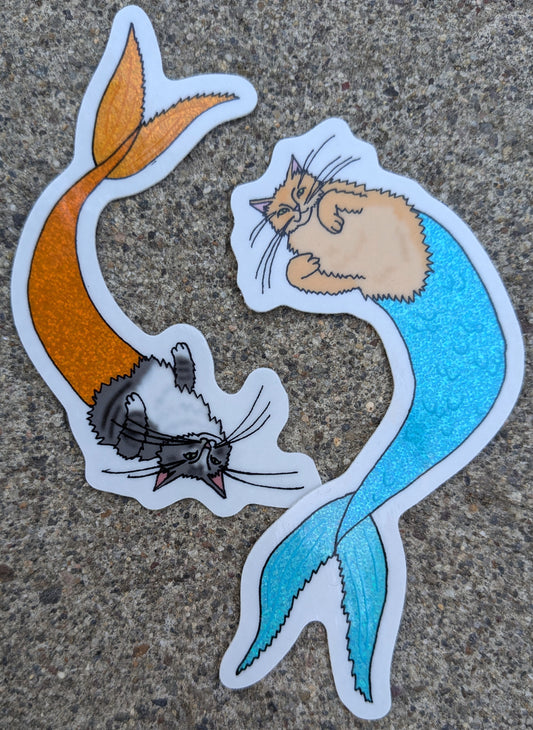 Wish You Were Here Holographic Glitter Vinyl Sticker