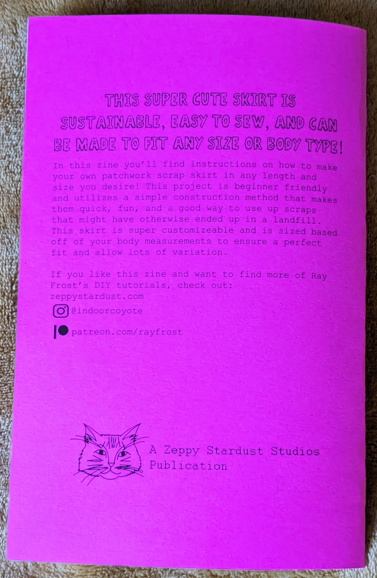 How to Sew a Patchwork Scrap Skirt Zine