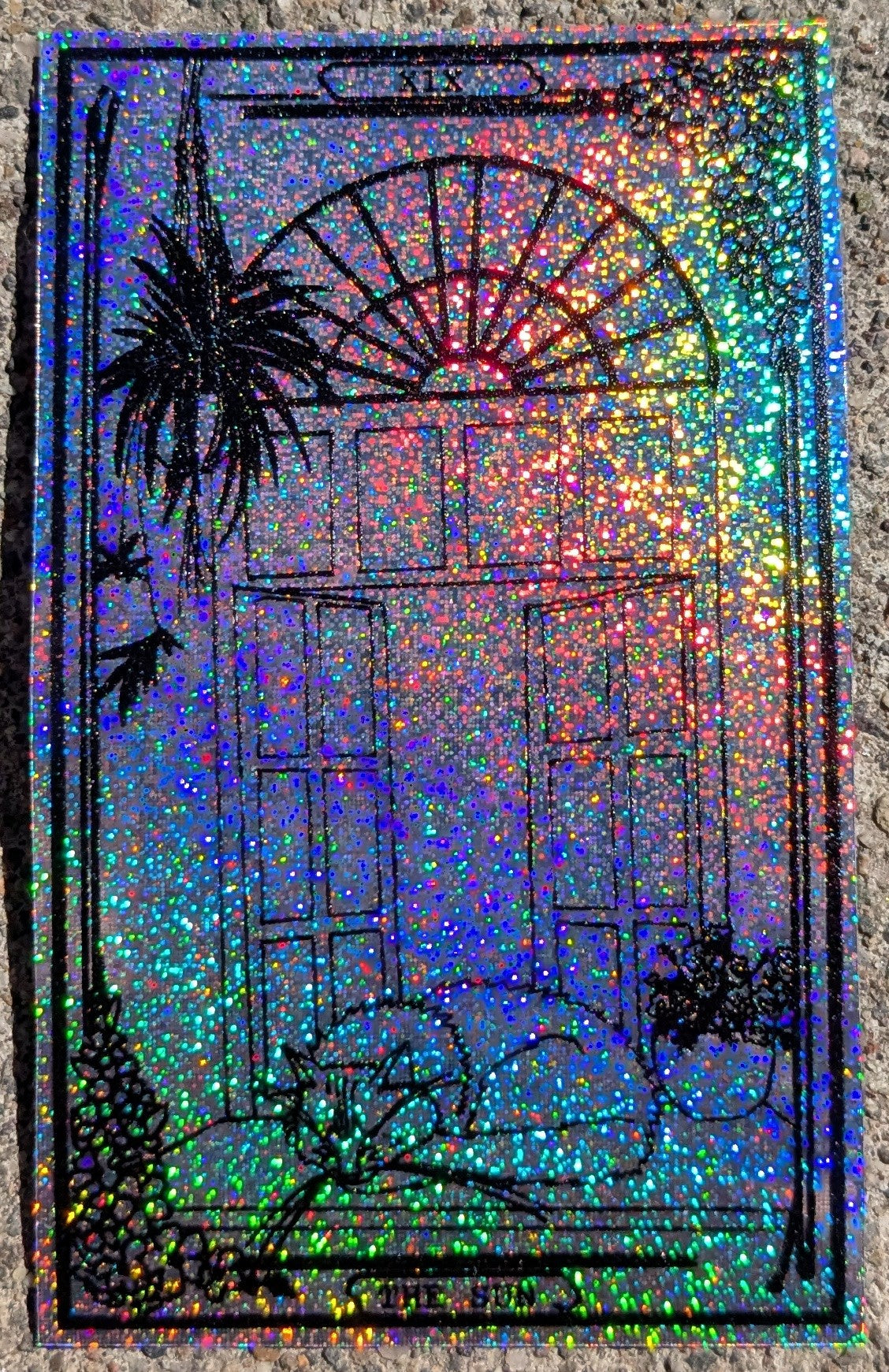 High Desert Tarot: The Sun Vinyl Sticker