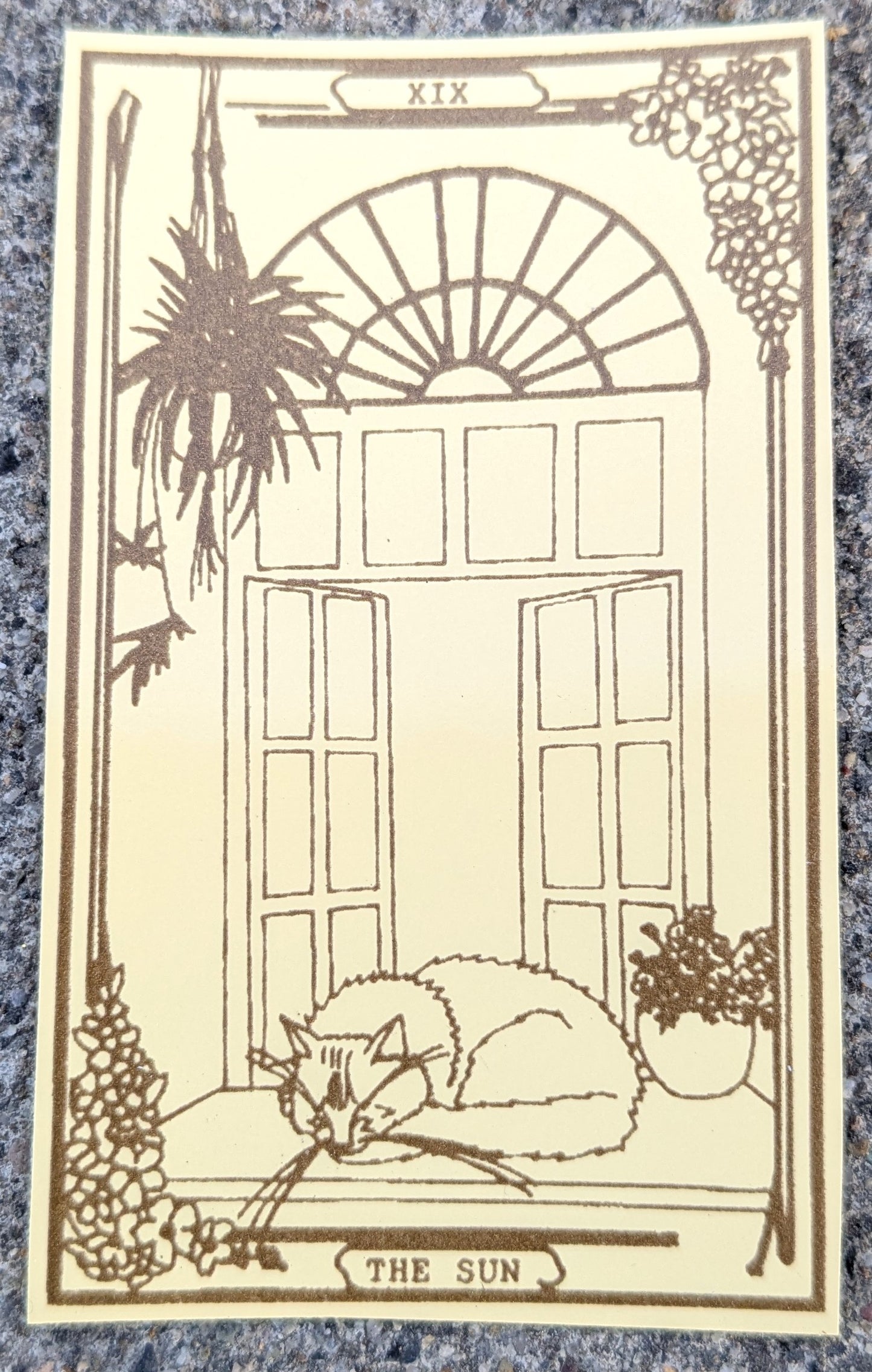 High Desert Tarot: The Sun Vinyl Sticker