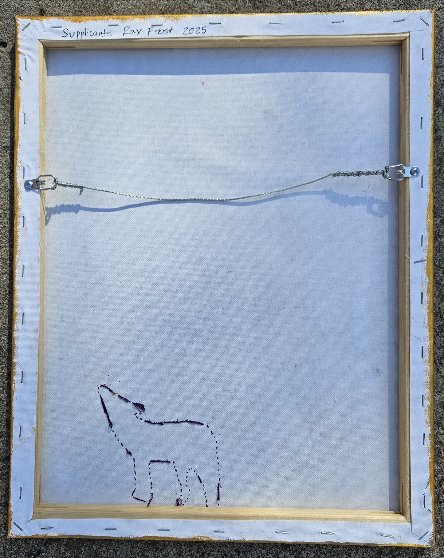 Supplicants Original Mixed Media on Canvas