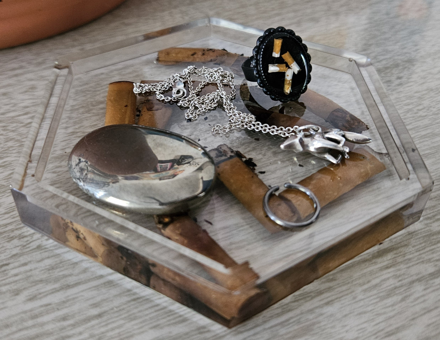 Nailed: Small Cigarette Trinket Tray by Megan McLeroy
