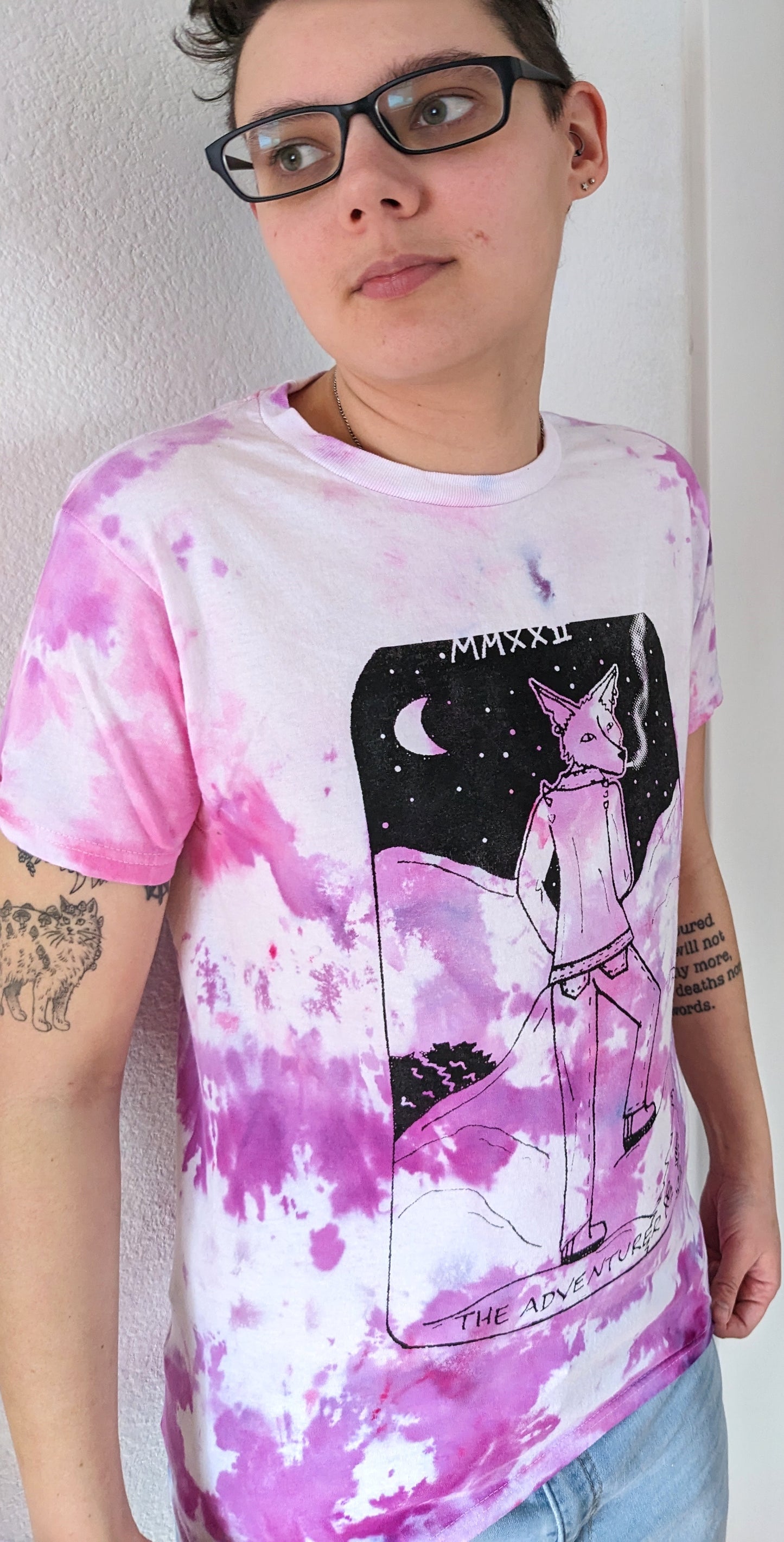 The Adventurer Tarot Inspired Ice Dye T-Shirt