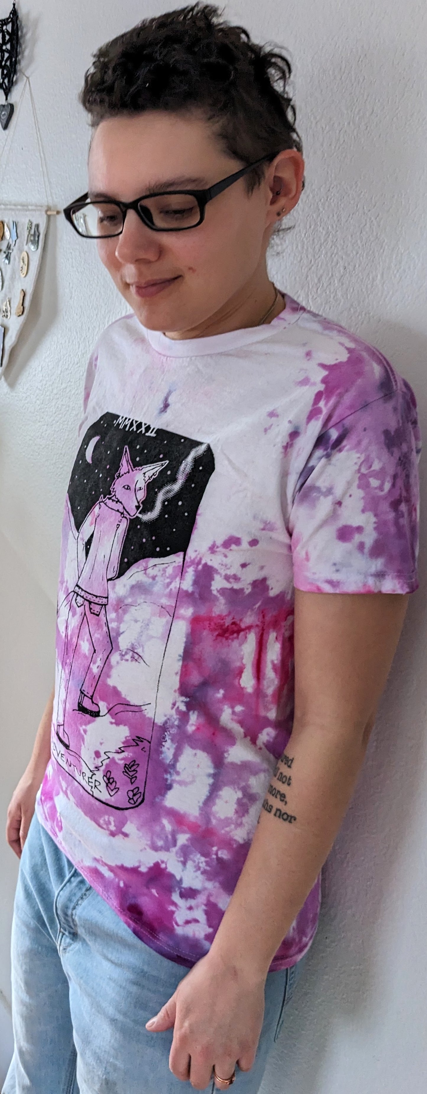The Adventurer Tarot Inspired Ice Dye T-Shirt