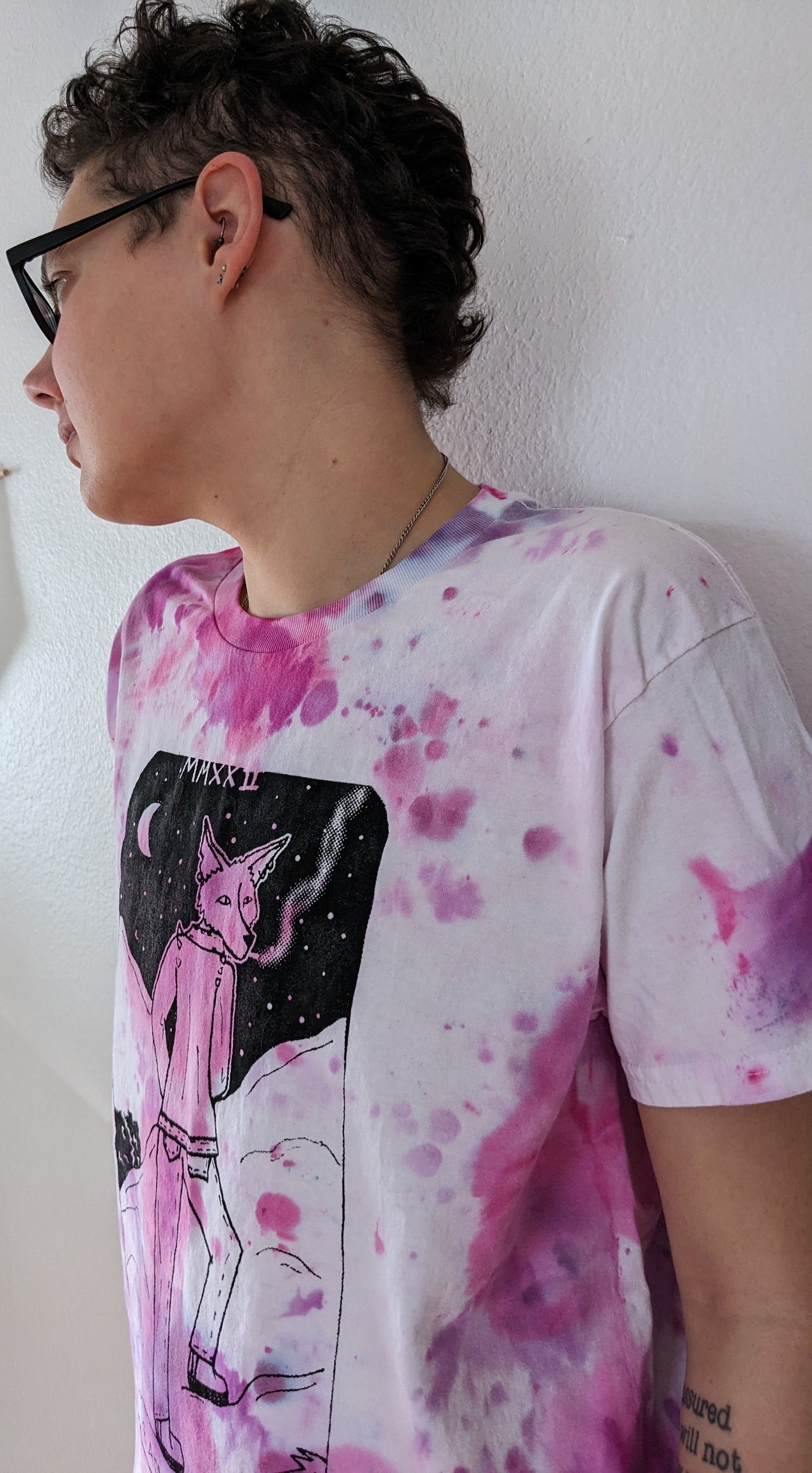 The Adventurer Tarot Inspired Ice Dye T-Shirt