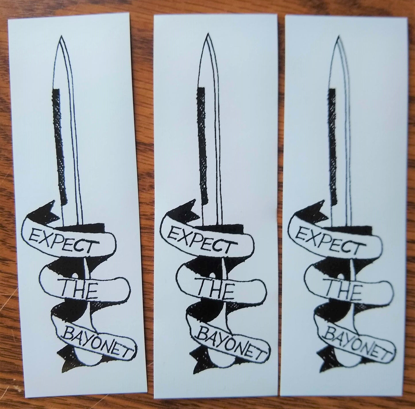 Expect the Bayonet Vinyl Sticker