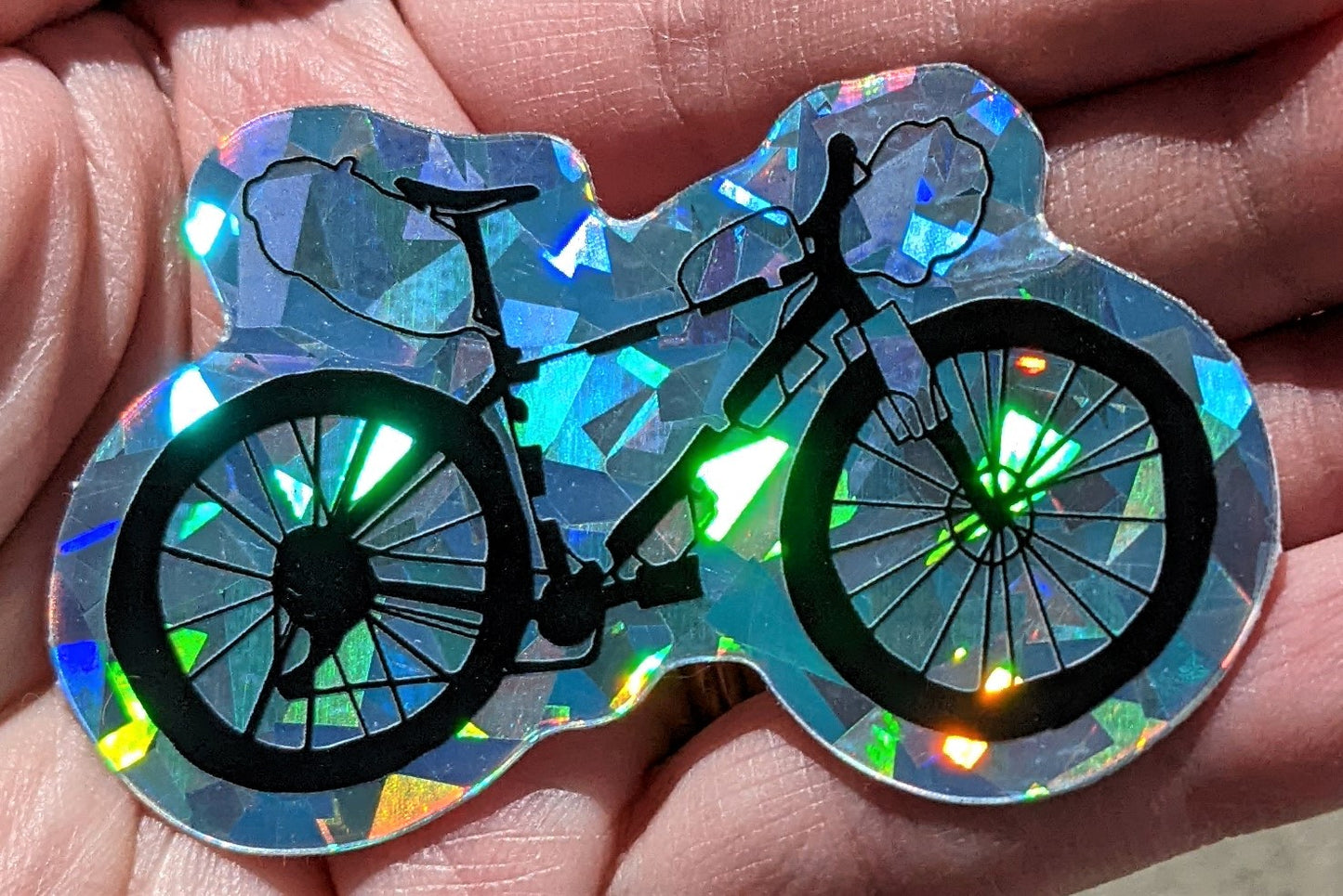 Bikepacking Prism Holographic Vinyl Sticker