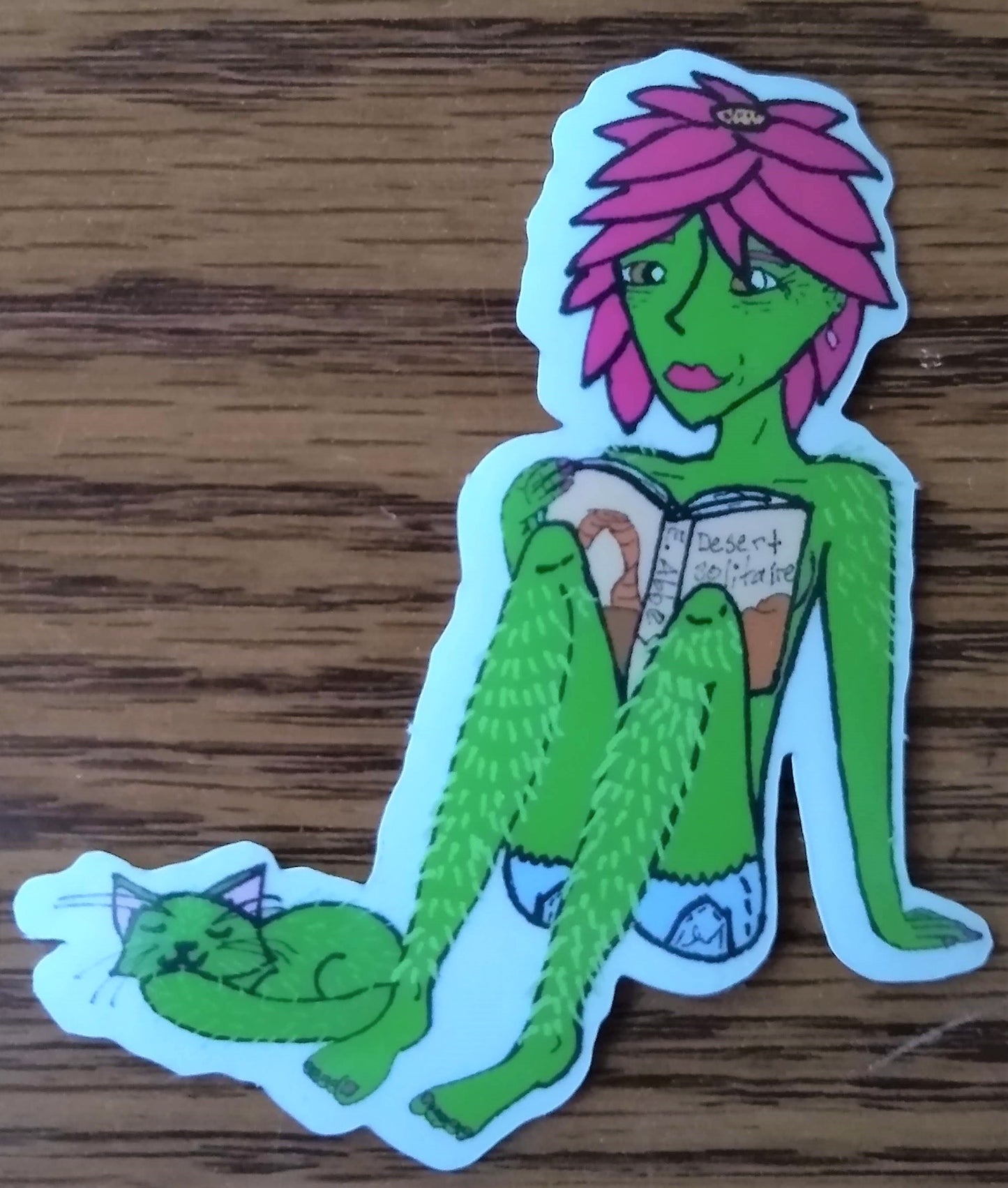 Cactus Queen Clear Vinyl Sticker