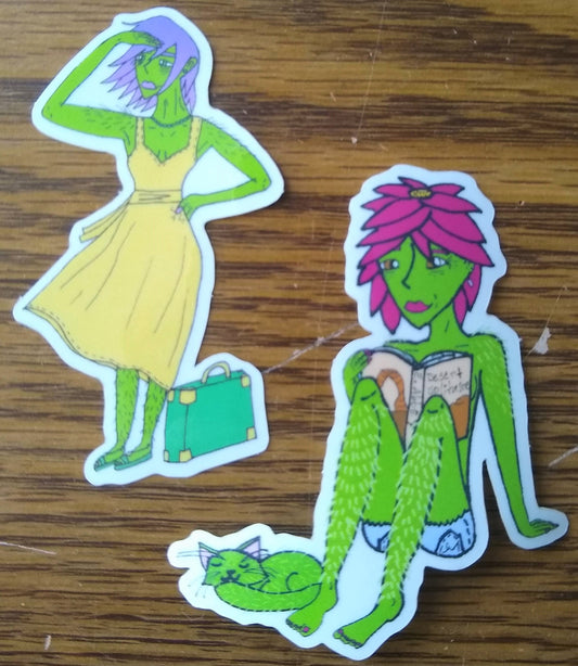 Cactus Queen Clear Vinyl Sticker