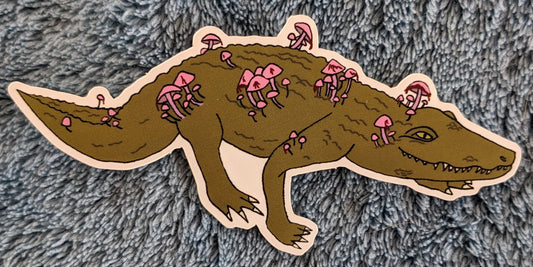 Bleeding Fairy Helmet Nile Crocodile Vinyl Sticker