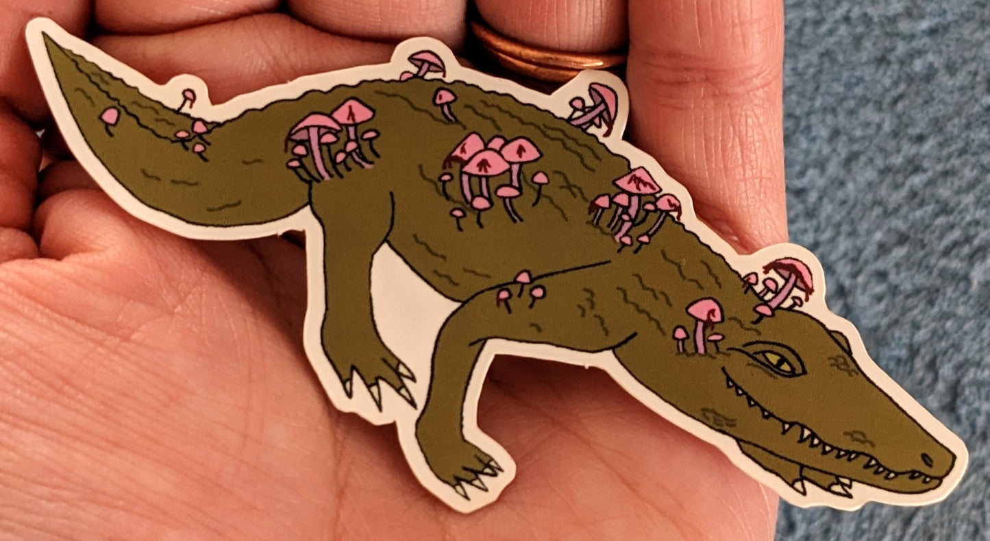 Bleeding Fairy Helmet Nile Crocodile Vinyl Sticker