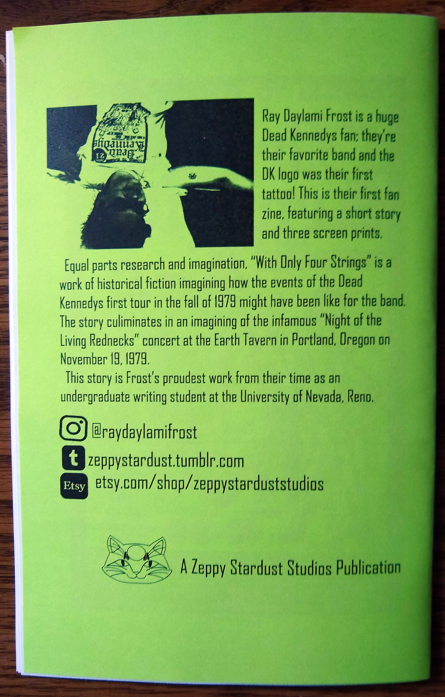 With Only Four Strings Dead Kennedys Fan Zine