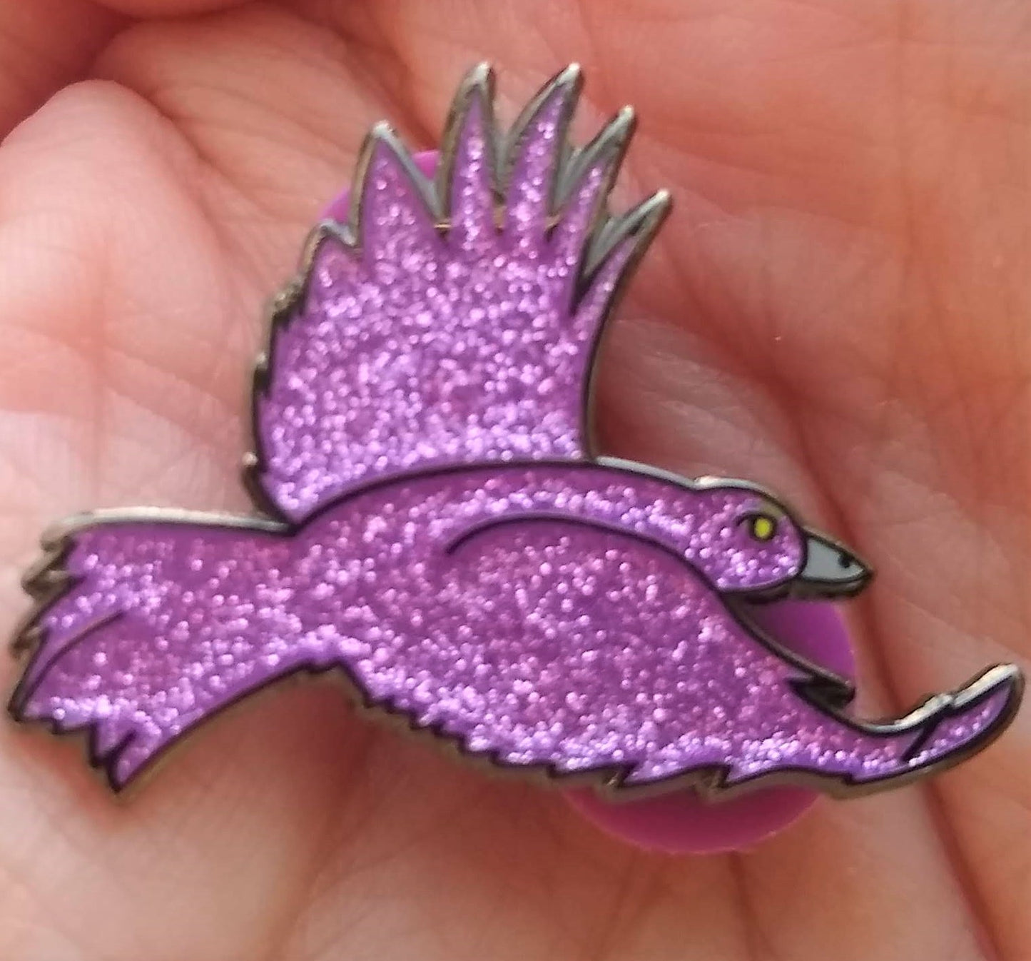 Disco Nails Glitter Hard Enamel Pin
