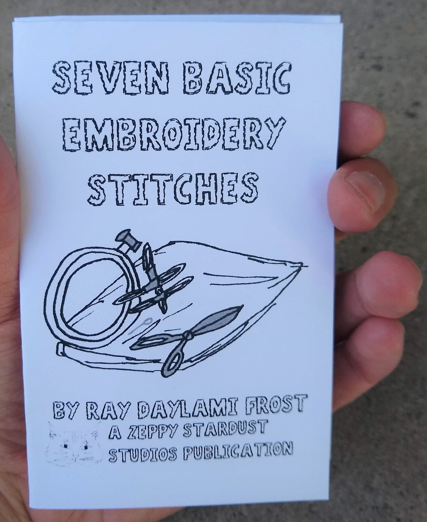 Seven Basic Embroidery Stitches Mini Zine