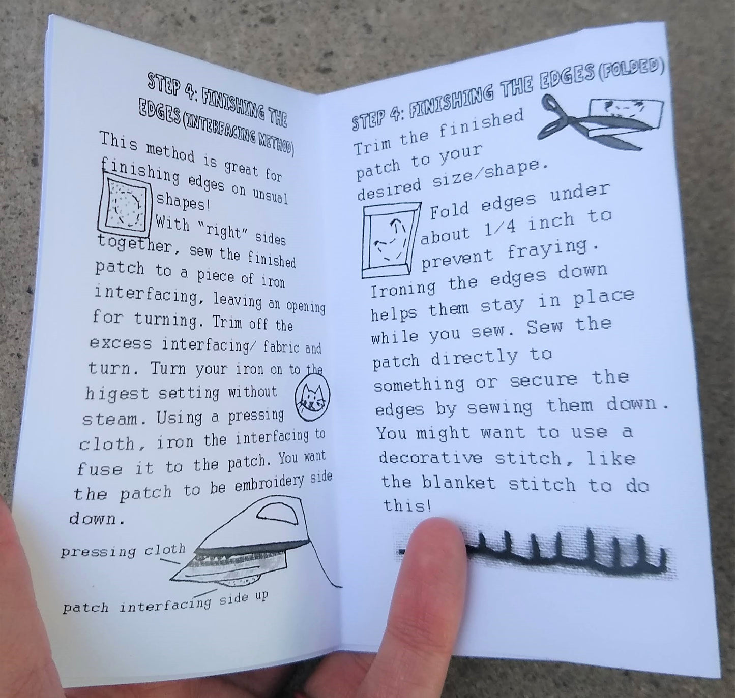 How to Make an Embroidered Patch with Your Own Art Mini Zine