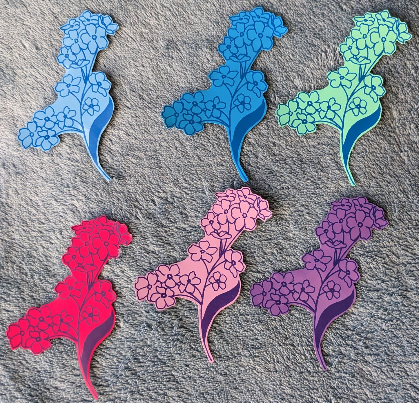 Forget Me Not Vinyl Sticker