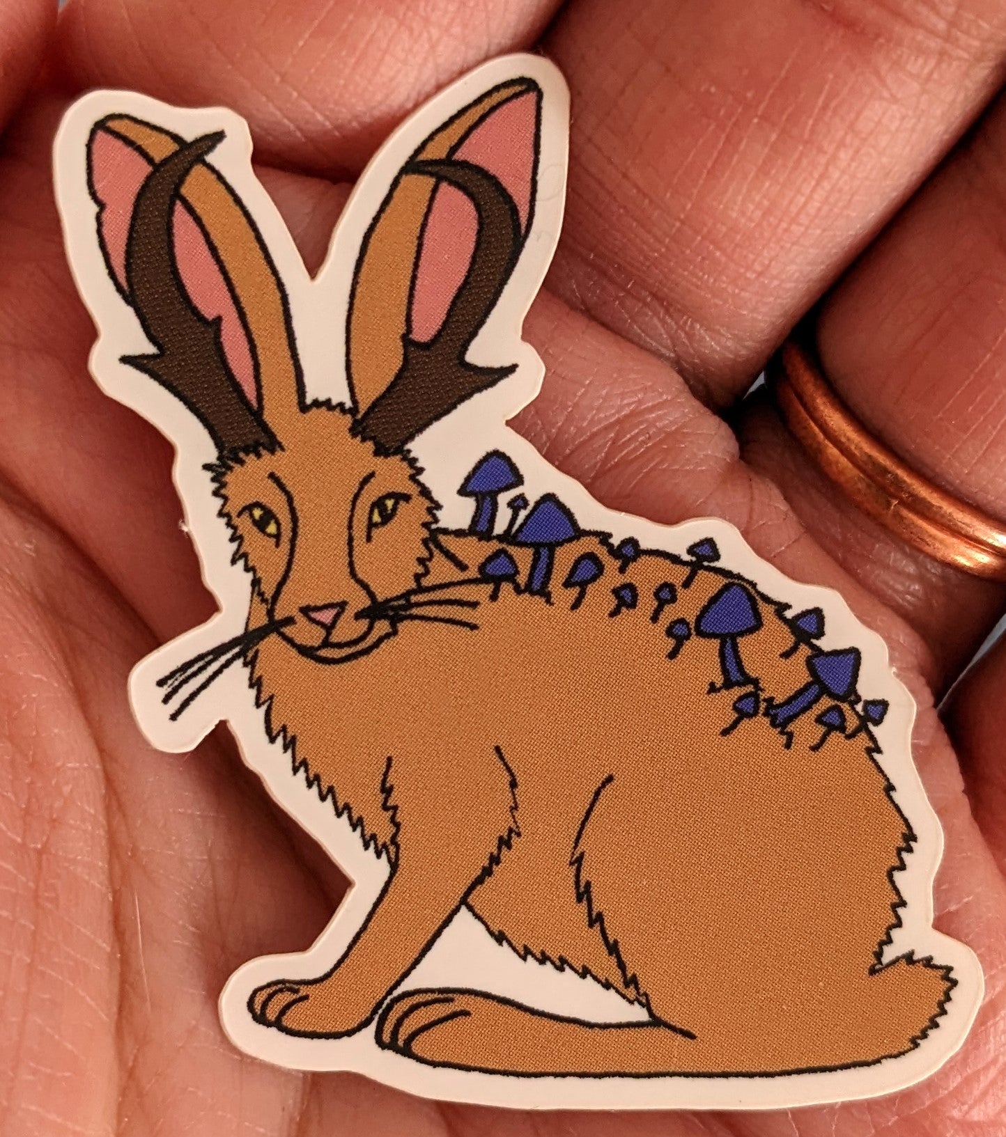 Werewere-Kokako Jackalope Vinyl Sticker