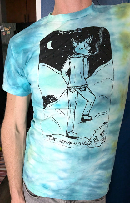 The Adventurer Tarot Inspired Tie-Dye T-Shirt