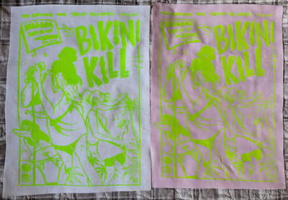 Bikini Kill Miami Gators UV Reactive Back Patch