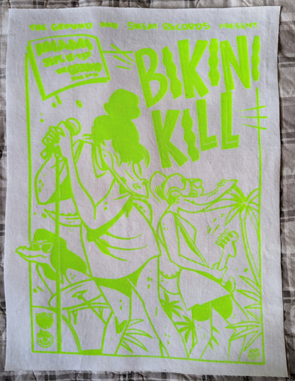 Bikini Kill Miami Gators UV Reactive Back Patch