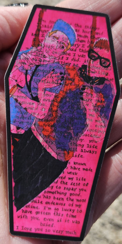 "the things I couldn't say but should've" Vinyl Sticker