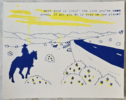 Ends of the Earth Hand Pulled Print