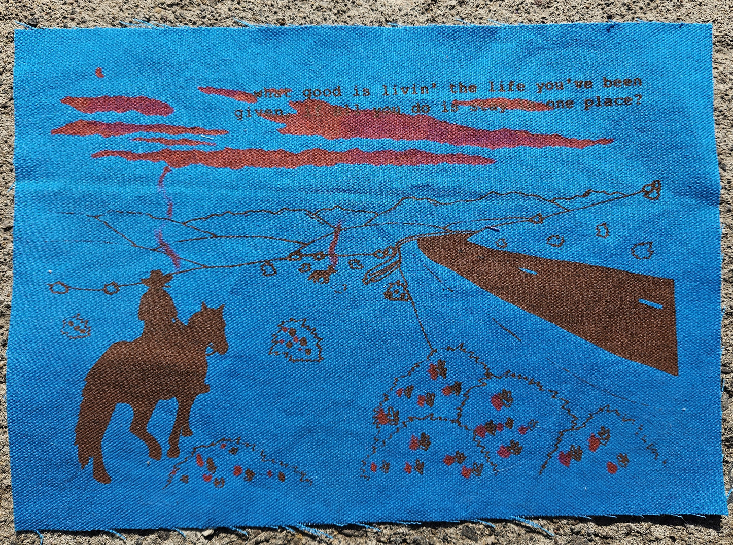 Ends of the Earth UV Reactive Back Patch