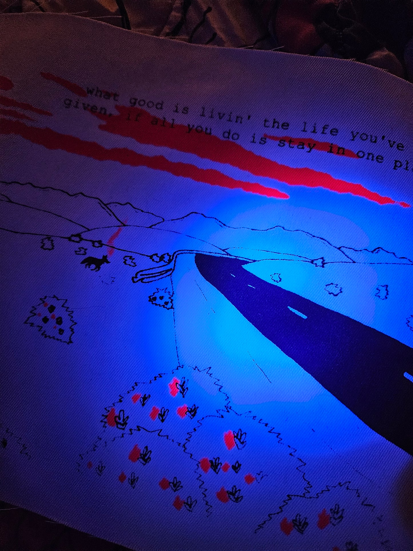 Ends of the Earth UV Reactive Back Patch