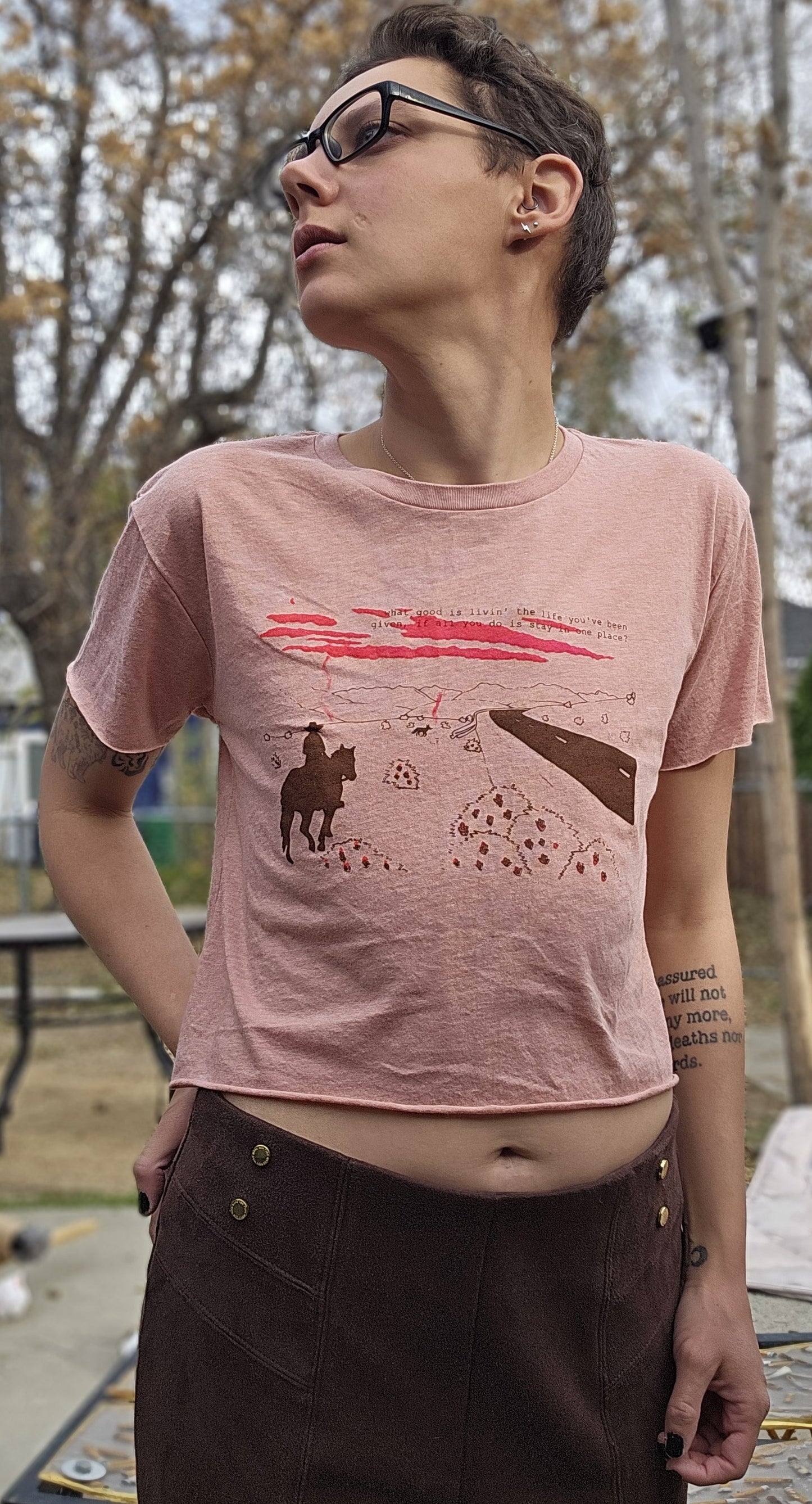 Ends of the Earth UV Reactive Crop Top