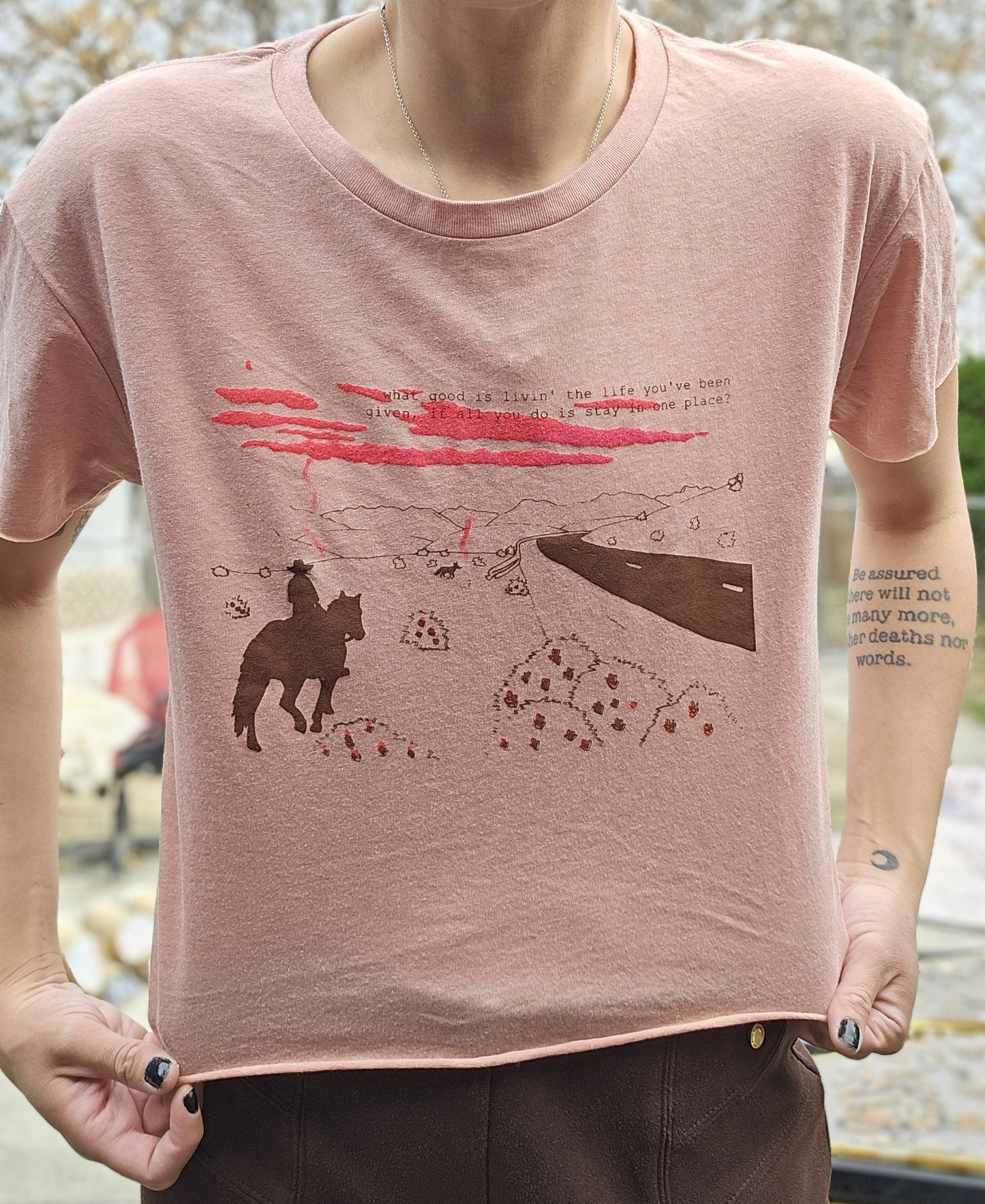 Ends of the Earth UV Reactive Crop Top