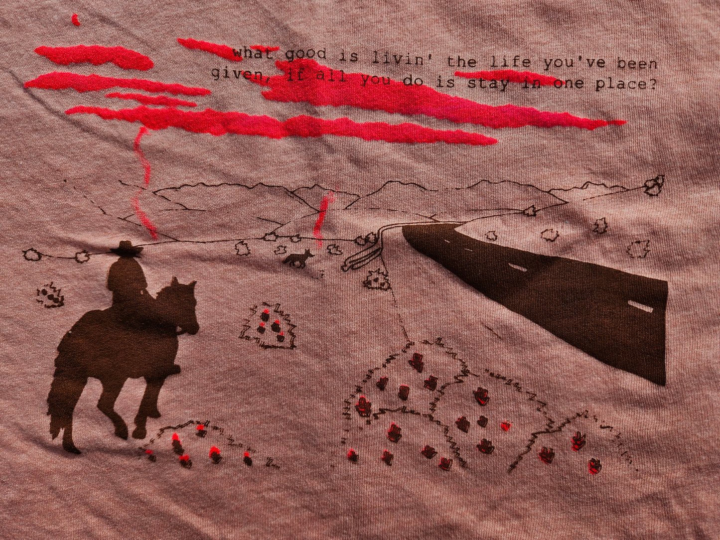 Ends of the Earth UV Reactive Crop Top