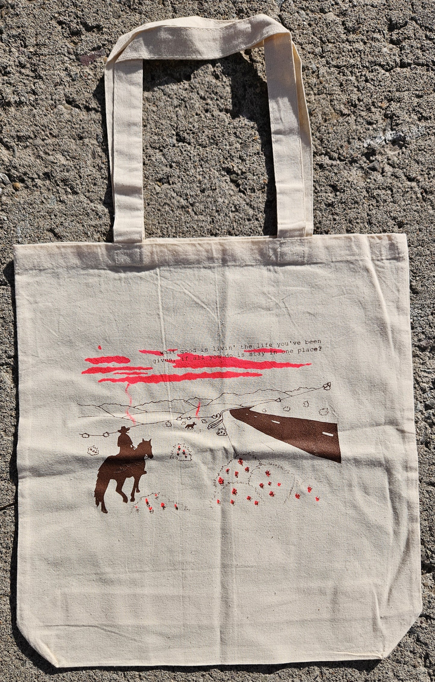 Ends of the Earth UV Reactive Canvas Tote Bag