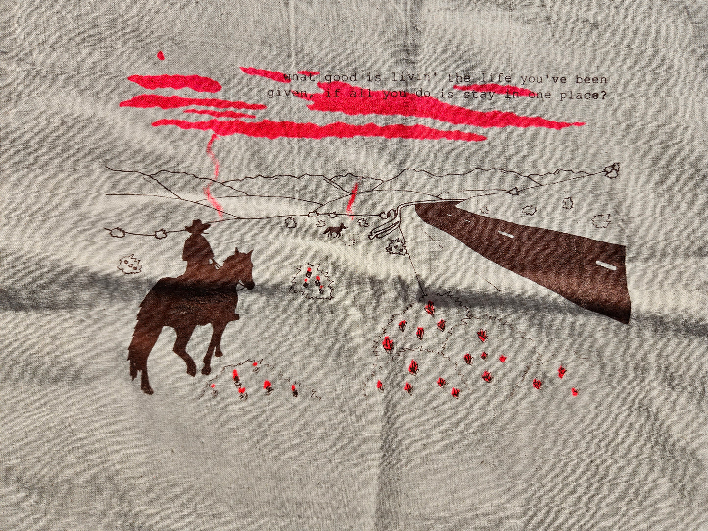 Ends of the Earth UV Reactive Canvas Tote Bag