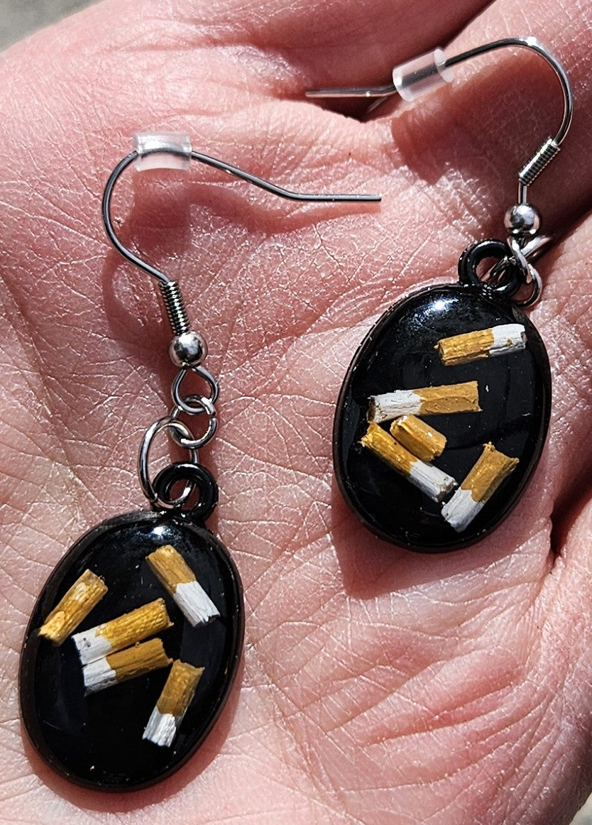 Nailed: Ashtray Earrings by Megan McLeroy