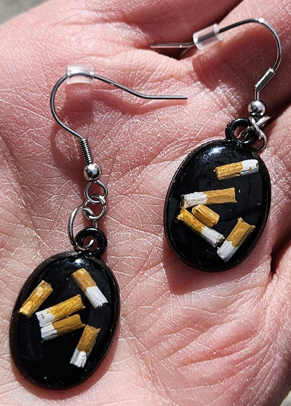 Nailed: Ashtray Earrings by Megan McLeroy